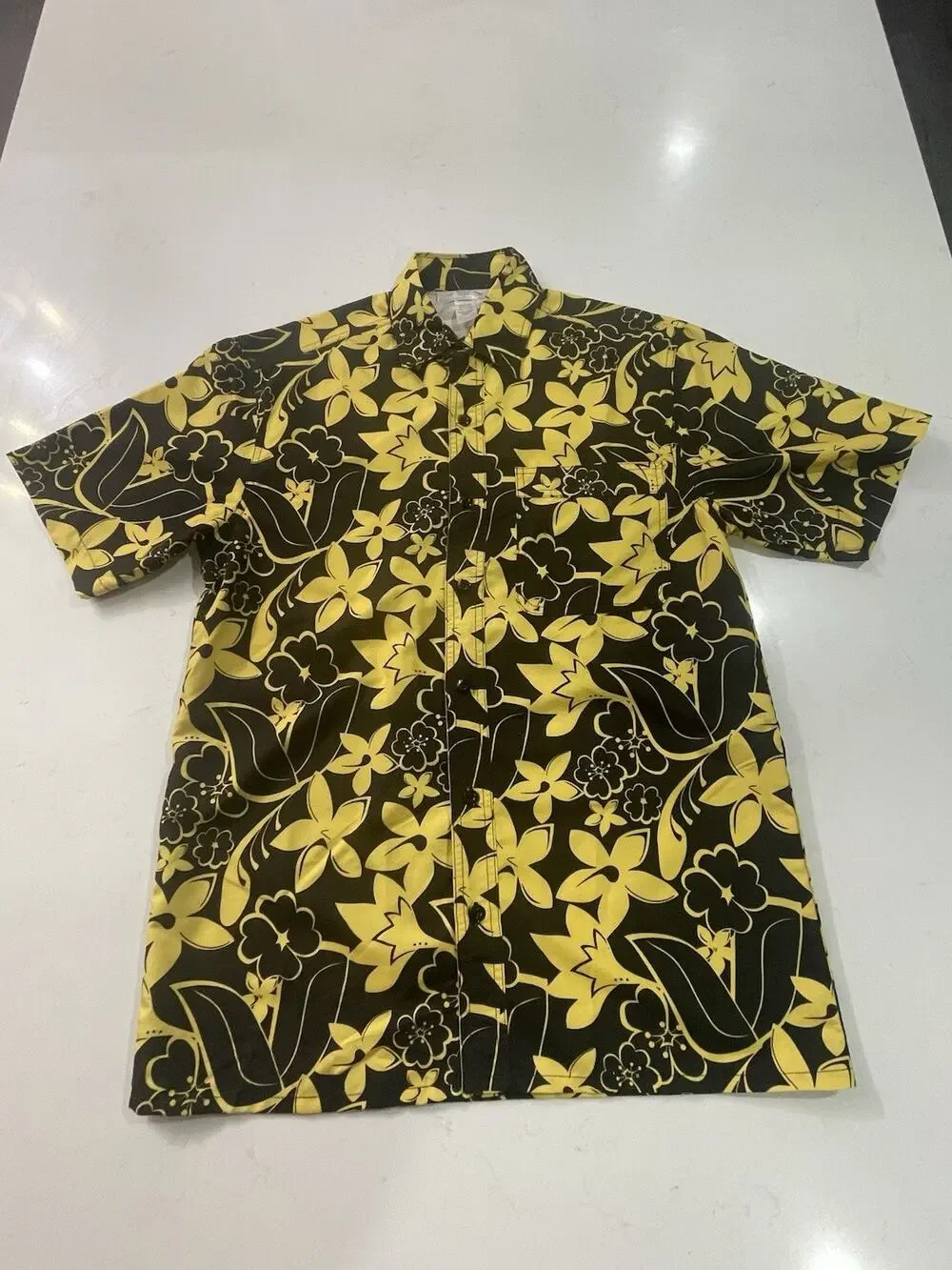 Fear and Loathing in Las Vegas Shirt Small Yellow Raoul Duke Hawaiian Costume S⁠